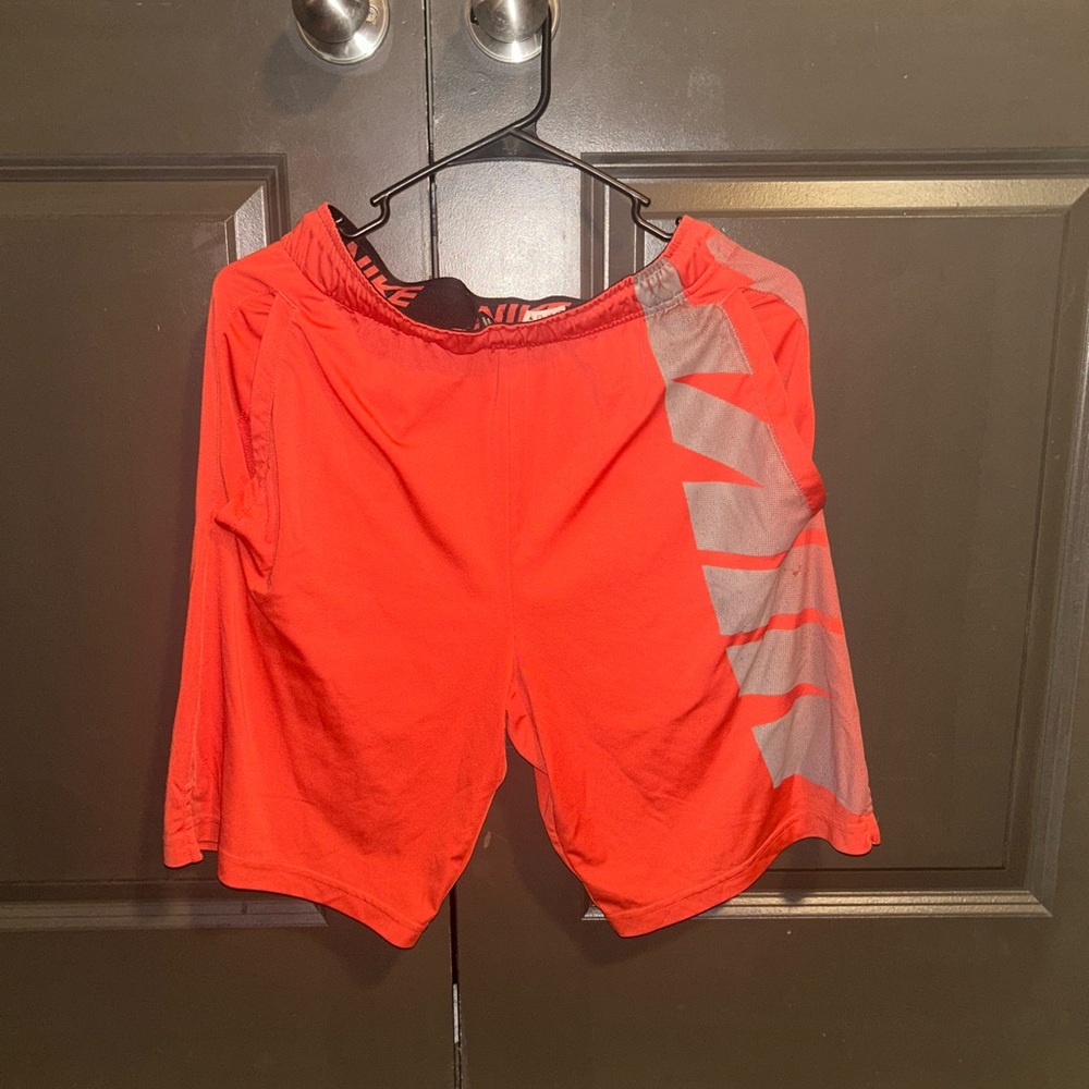 Nike Red and Black Dri-FIT Shorts